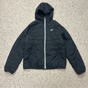 Nike Men's Therma-FIT Legacy Black Hooded Reversible Jacket Size M DH2738-010